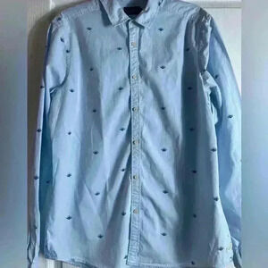 Scotch & Soda Men’s Long Sleeve Button Down Casual XL Slim Shirt